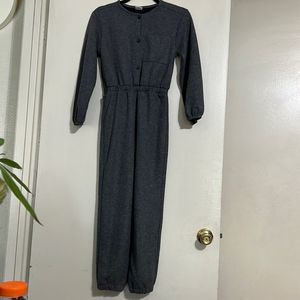 Zara girls long sleeve knit jumpsuit